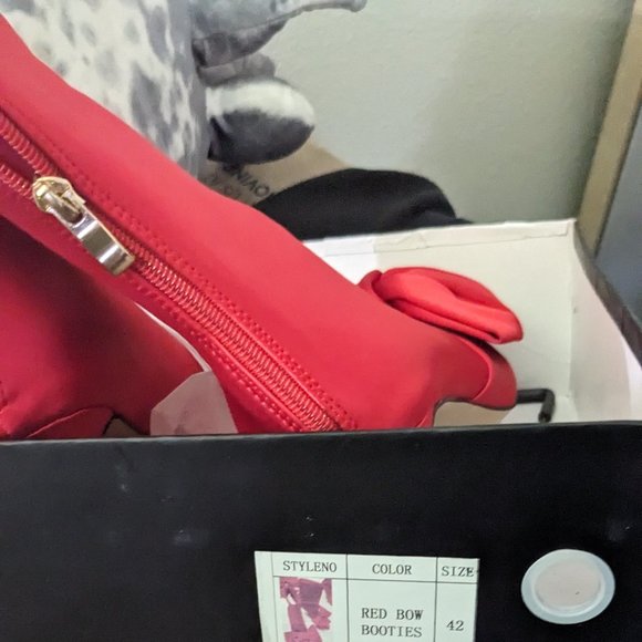 Pink Elephant Red Boots - Picture 3 of 4